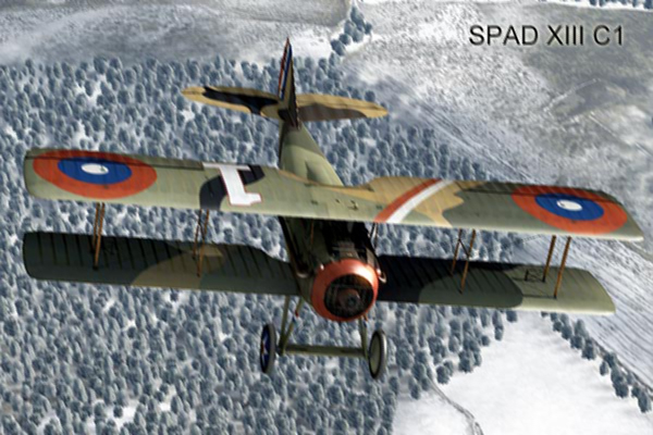 The Spad XIII C1 was a rugged succesful Allied fighter